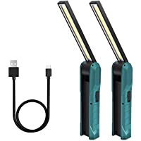 Linterna LED Recargable-Guiseapue USB Linterna de trabajo Lámparas de inspección y Plegable con 4 Modos-Rotación de 270…